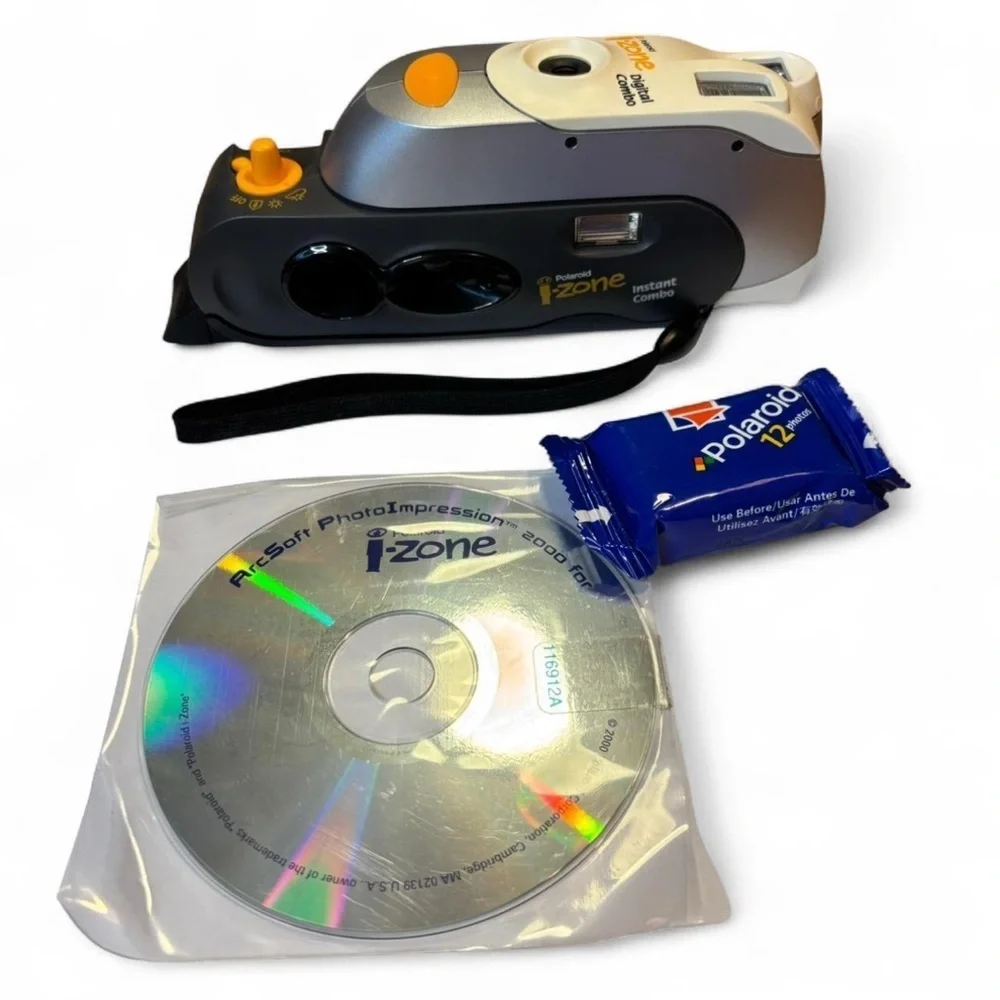 VTG y2k Polaroid i-Zone Instant Combo Camera Film ArcSoft CD NEW Open Box